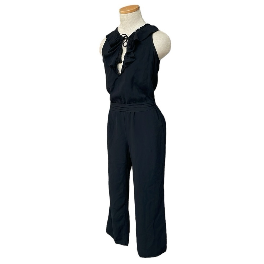 Paige Jumpsuit Pantsuit Women's X Small Black Sleeveless Keyhole Boho Western - Picture 3 of 16